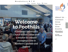 Tablet Screenshot of foothillsuu.org